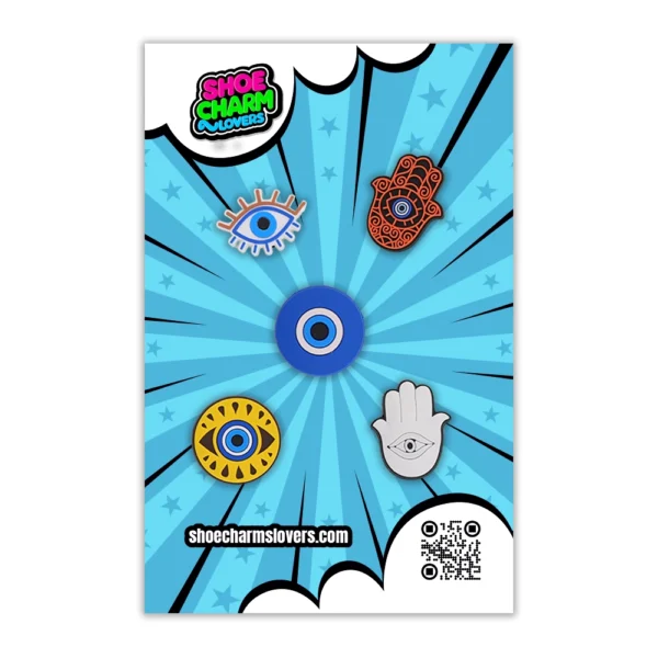 Evil Eye & Hamsa Shoe Charms Bundle Compatibles with Crocs  – Mystical Protection Bundle - Image 4
