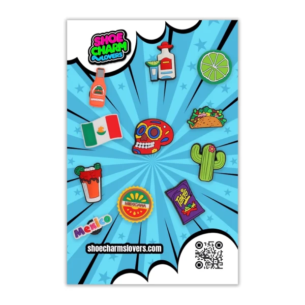 Mexican Shoe Charms Bundle- Compatible with Crocs and Sneakers - Image 4