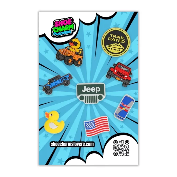 Jeep Shoe Charms Bundle – Compatible with Crocs & Sneakers - Image 3