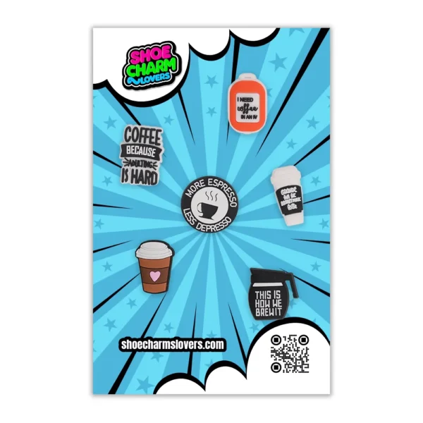Coffee Shoe Charms Espresso Lover Bundle Compatible with Crocs - Image 3