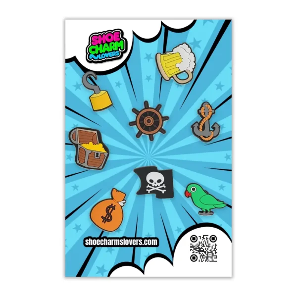 Pirate Shoe Charms Bundle Compatibles with Crocs - Adventure Won’t Wait - Image 3