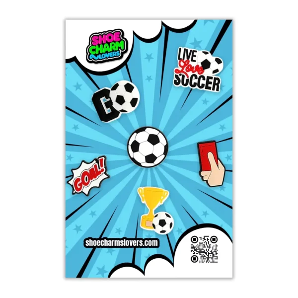 Soccer Shoe Charms Bundle – Compatible with Crocs & Sneakers - Image 3
