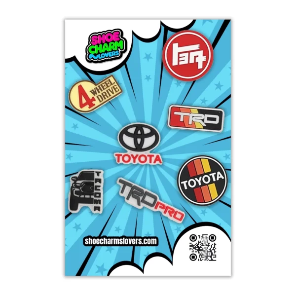Toyota Shoe Charms Bundle – Exclusive 4x4 Set Compatible with Crocs, Sandals & Sneakers - Image 4