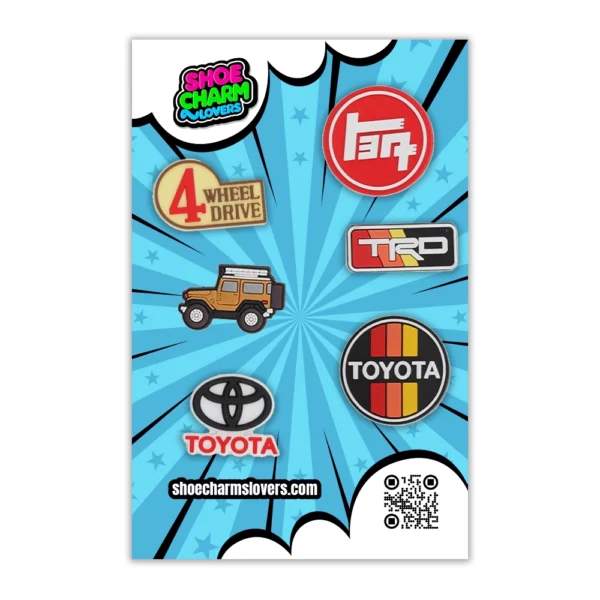 Toyota FJ40 Shoe Charm Bundle | Classic Charm for Crocs & Sneakers - Image 3