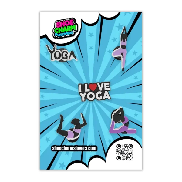 Yoga Shoe Charms Bundle – Meditation & Zen Charms Compatible with Crocs - Image 3