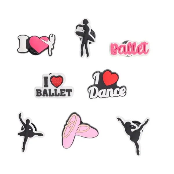 Ballet Shoe Charm Bundle – dance-inspired Crocs charms set