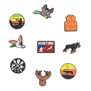 Complete set of hunting shoe charms for Crocs