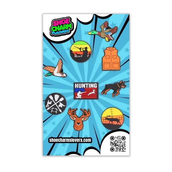 Hunting charm bundle in blister packaging