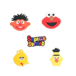 Sesame Street shoe charms set – Elmo, Big Bird, Bert, Ernie, and Sesame Street logo