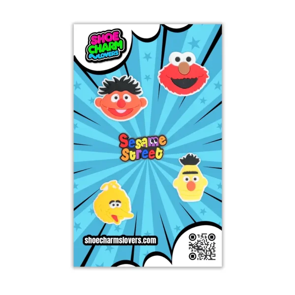 Blister pack with Sesame Street charms – perfect gift set