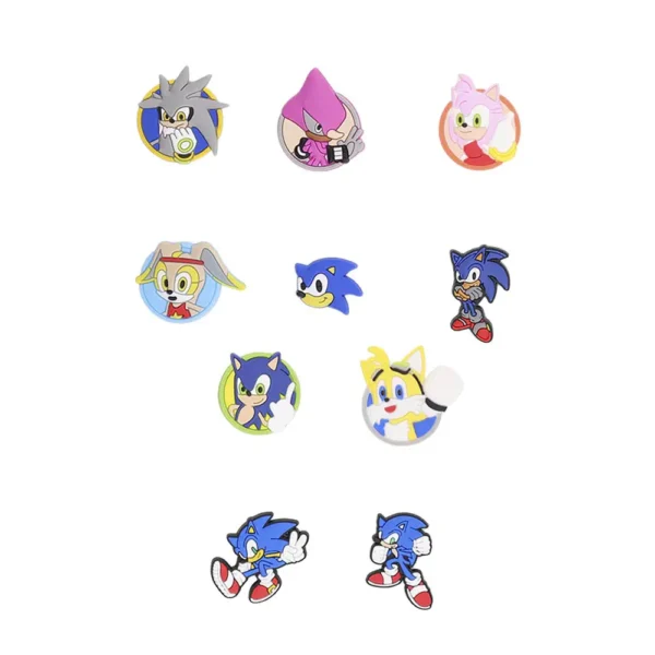 Sonic Shoe Charms Bundle – 10 iconic Sonic character charms for Crocs