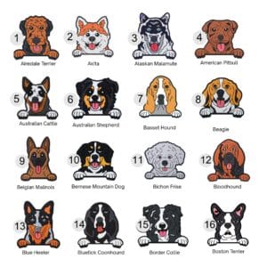 Dog Shoe Charms - 48 Breeds, Premium Thick & Quality, Medium Charms , Full of Personality