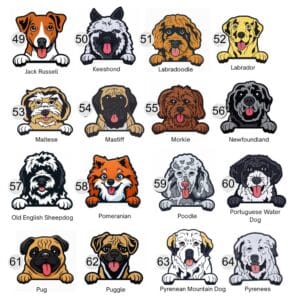 Dog Shoe Charms - 16 Breeds, Premium Thick & Quality, Medium Charms , Full of Personality