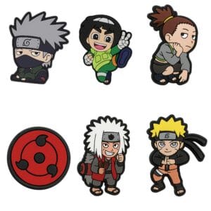 Ninja Warrior Shoe Charms – Anime-Style Combat Accessories for Clogs, Sandals, Sneakers, Bags and Bracelets with Holes