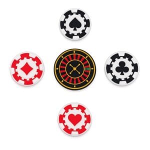 Casino Shoe Charms – Fun and Lucky Accessories for Clogs, Sandals, Sneakers, Bags, and Bracelets with Holes